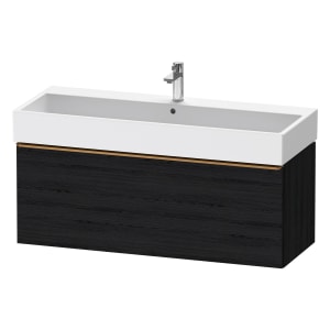 Duravit D-Neo Waschtischunterbau 118,4 x 44 cm, 1 Auszug, Griff bronze gebürstet