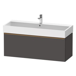Duravit D-Neo Waschtischunterbau 118,4 x 44 cm, 1 Auszug, Griff bronze gebürstet