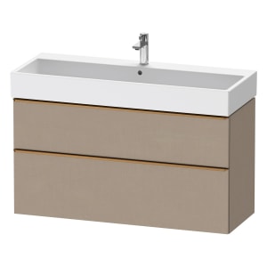 Duravit D-Neo Waschtischunterbau 118,4 x 62,5 cm, 2 Auszüge, Griff bronze gebürstet