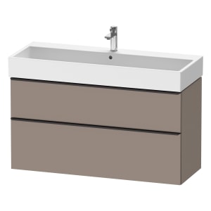 Duravit D-Neo Waschtischunterbau 118,4 x 62,5 cm, 2 Auszüge, Griff diamantschwarz