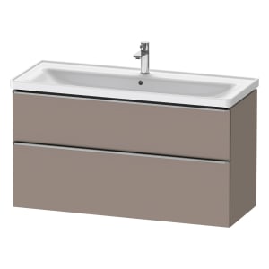 Duravit D-Neo Waschtischunterbau 118,4 x 62,5 cm, 2 Auszüge, Griff edelstahl gebürstet