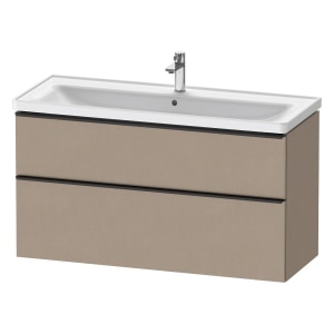 Duravit D-Neo Waschtischunterbau 118,4 x 62,5 cm, 2 Auszüge, Griff diamantschwarz