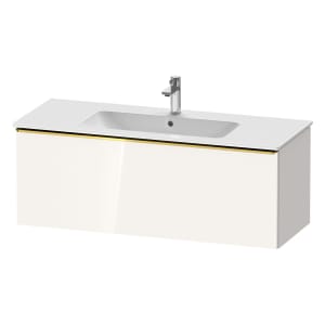 Duravit D-Neo Waschtischunterbau 121 x 44 cm, 1 Auszug, Griff gold poliert