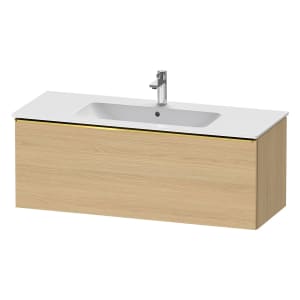Duravit D-Neo Waschtischunterbau 121 x 44 cm, 1 Auszug, Griff gold poliert