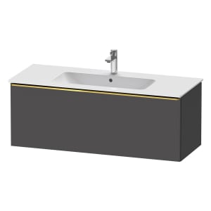 Duravit D-Neo Waschtischunterbau 121 x 44 cm, 1 Auszug, Griff gold poliert