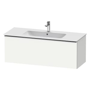 Duravit D-Neo Waschtischunterbau 121 x 44 cm, 1 Auszug, Griff edelstahl gebürstet