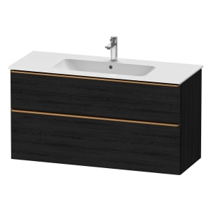 Duravit D-Neo Waschtischunterbau 121 x 62,5 cm, 2 Auszüge, Griff bronze gebürstet