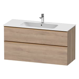 Duravit D-Neo Waschtischunterbau 121 x 62,5 cm, 2 Auszüge, Griff bronze gebürstet