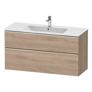 Duravit D-Neo Waschtischunterbau 121 x 62,5 cm, 2 Auszüge, Griff chrom