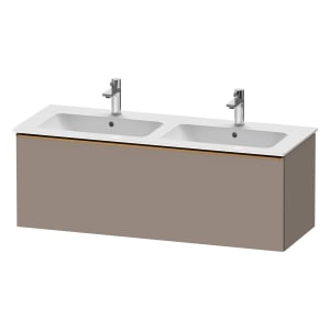 Duravit D-Neo Waschtischunterbau 128 x 44 cm, 1 Auszug, Griff bronze gebürstet