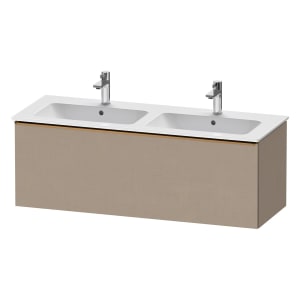Duravit D-Neo Waschtischunterbau 128 x 44 cm, 1 Auszug, Griff bronze gebürstet