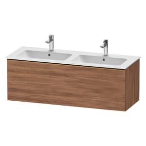 Duravit D-Neo Waschtischunterbau 128 x 44 cm, 1 Auszug, Griff bronze gebürstet