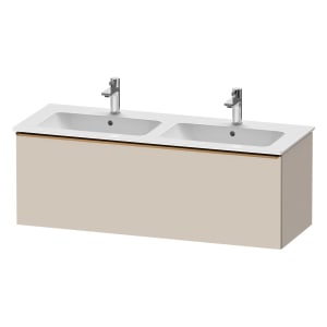Duravit D-Neo Waschtischunterbau 128 x 44 cm, 1 Auszug, Griff bronze gebürstet