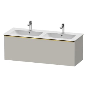 Duravit D-Neo Waschtischunterbau 128 x 44 cm, 1 Auszug, Griff gold poliert