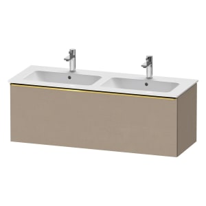 Duravit D-Neo Waschtischunterbau 128 x 44 cm, 1 Auszug, Griff gold poliert