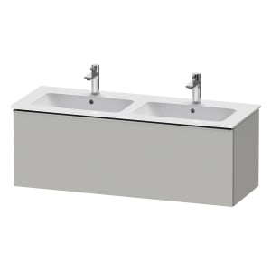 Duravit D-Neo Waschtischunterbau 128 x 44 cm, 1 Auszug, Griff edelstahl gebürstet