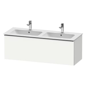 Duravit D-Neo Waschtischunterbau 128 x 44 cm, 1 Auszug, Griff edelstahl gebürstet