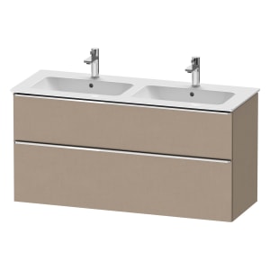 Duravit D-Neo Waschtischunterbau 128 x 62,5 cm, 2 Auszüge, Griff chrom