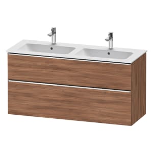 Duravit D-Neo Waschtischunterbau 128 x 62,5 cm, 2 Auszüge, Griff chrom