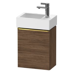 Duravit D-Neo Waschtischunterbau 36,4 x 44 cm, 1 Tür rechts, Griff gold poliert
