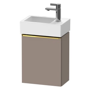 Duravit D-Neo Waschtischunterbau 36,4 x 44 cm, 1 Tür rechts, Griff gold poliert