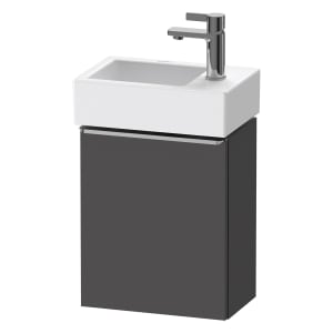 Duravit D-Neo Waschtischunterbau 36,4 x 44 cm, 1 Tür rechts, Griff edelstahl gebürstet