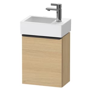 Duravit D-Neo Waschtischunterbau 36,4 x 44 cm, 1 Tür rechts, Griff diamantschwarz
