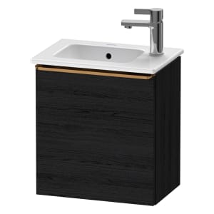 Duravit D-Neo Waschtischunterbau 41 x 44 cm, 1 Tür links, Griff bronze gebürstet