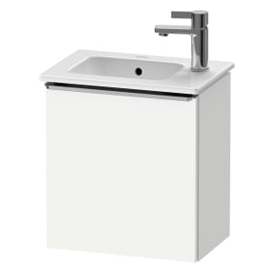 Duravit D-Neo Waschtischunterbau 41 x 44 cm, 1 Tür links, Griff edelstahl gebürstet