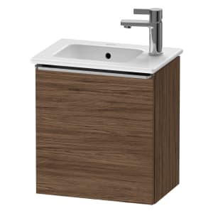 Duravit D-Neo Waschtischunterbau 41 x 44 cm, 1 Tür links, Griff edelstahl gebürstet