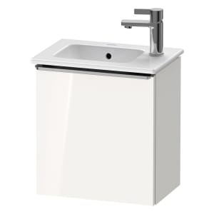 Duravit D-Neo Waschtischunterbau 41 x 44 cm, 1 Tür links, Griff edelstahl gebürstet