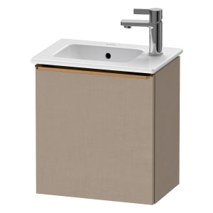 Duravit D-Neo Waschtischunterbau 41 x 44 cm, 1 Tür rechts, Griff bronze gebürstet