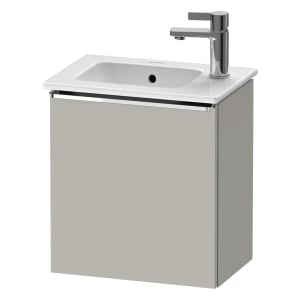 Duravit D-Neo Waschtischunterbau 41 x 44 cm, 1 Tür rechts, Griff chrom