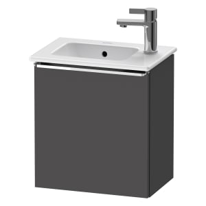 Duravit D-Neo Waschtischunterbau 41 x 44 cm, 1 Tür rechts, Griff chrom