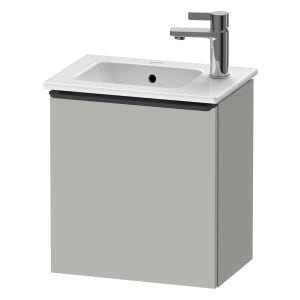 Duravit D-Neo Waschtischunterbau 41 x 44 cm, 1 Tür rechts, Griff diamantschwarz