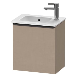Duravit D-Neo Waschtischunterbau 41 x 44 cm, 1 Tür rechts, Griff diamantschwarz