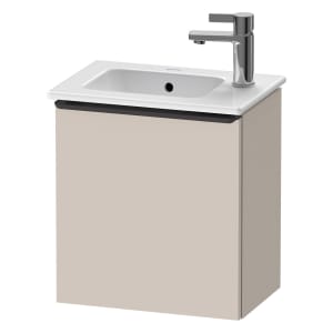 Duravit D-Neo Waschtischunterbau 41 x 44 cm, 1 Tür rechts, Griff diamantschwarz