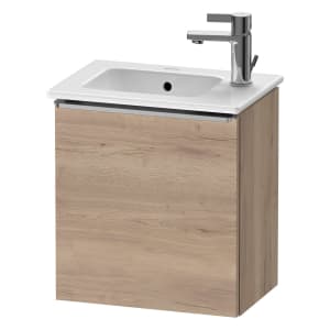 Duravit D-Neo Waschtischunterbau 41 x 44 cm, 1 Tür links, Griff edelstahl gebürstet