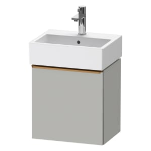Duravit D-Neo Waschtischunterbau 43,4 x 44 cm, 1 Tür links, Griff bronze gebürstet