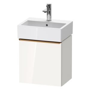 Duravit D-Neo Waschtischunterbau 43,4 x 44 cm, 1 Tür links, Griff bronze gebürstet