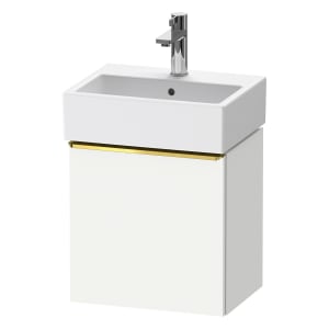 Duravit D-Neo Waschtischunterbau 43,4 x 44 cm, 1 Tür links, Griff gold poliert