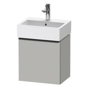 Duravit D-Neo Waschtischunterbau 43,4 x 44 cm, 1 Tür links, Griff diamantschwarz