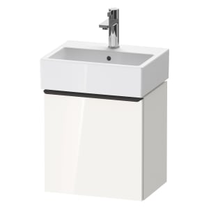 Duravit D-Neo Waschtischunterbau 43,4 x 44 cm, 1 Tür links, Griff diamantschwarz