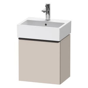 Duravit D-Neo Waschtischunterbau 43,4 x 44 cm, 1 Tür links, Griff diamantschwarz