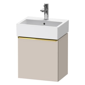 Duravit D-Neo Waschtischunterbau 43,4 x 44 cm, 1 Tür rechts, Griff gold poliert
