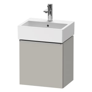 Duravit D-Neo Waschtischunterbau 43,4 x 44 cm, 1 Tür rechts, Griff edelstahl gebürstet