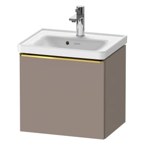 Duravit D-Neo Waschtischunterbau 48,4 x 44 cm, 1 Auszug, Griff gold poliert