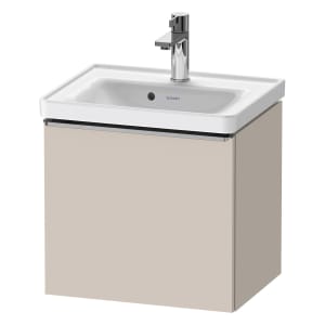 Duravit D-Neo Waschtischunterbau 48,4 x 44 cm, 1 Auszug, Griff edelstahl gebürstet