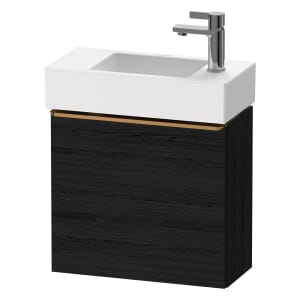 Duravit D-Neo Waschtischunterbau 48,4 x 44 cm, 1 Tür links, Griff bronze gebürstet