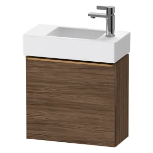 Duravit D-Neo Waschtischunterbau 48,4 x 44 cm, 1 Tür links, Griff bronze gebürstet
